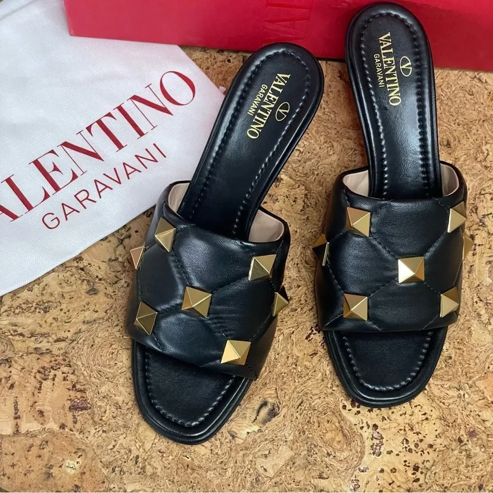 SOLD!!!!VALENTINO GARAVANI Slide Sandal EU 38.5 FREE AUTHENTIC - Picture 9 of 16